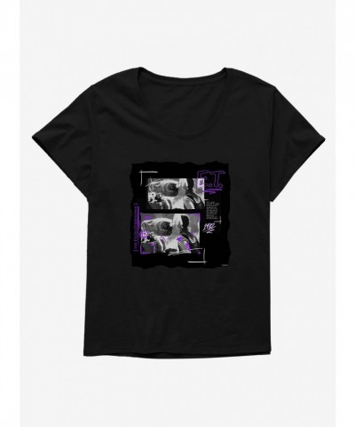 E.T. Script Comfortable Girls Scoop Neck Tee Plus Size