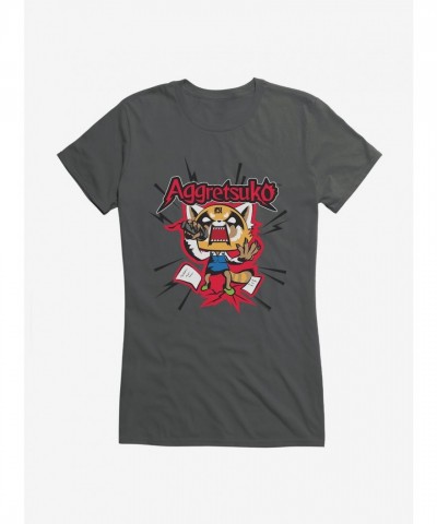 Aggretsuko Screaming Lyrics Tee for Girls