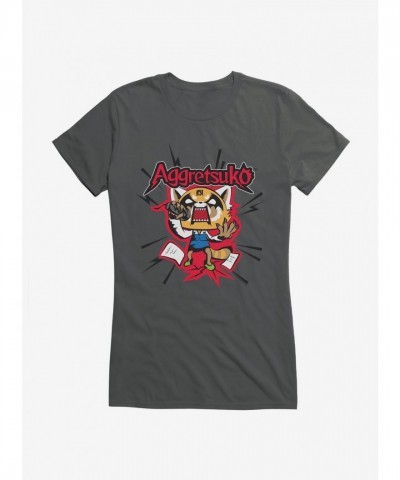 Aggretsuko Screaming Lyrics Tee for Girls