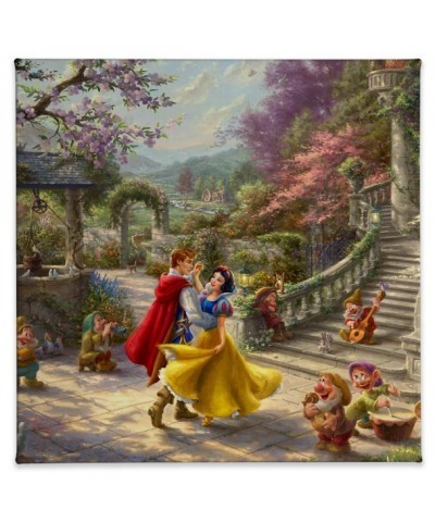 Snow White Dancing with Prince in Sunlight Canvas by Thomas Kinkade Studios