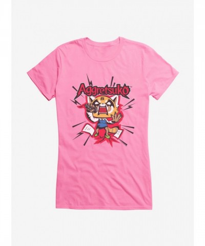 Aggretsuko Screaming Lyrics Tee for Girls