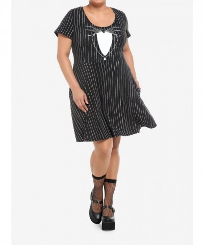 Nightmare Before Christmas Jack Skellington Inspired Plus Size Dress