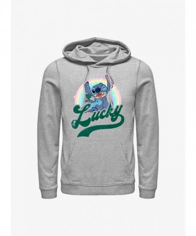 Disney Lilo & Stitch Unisex Grey Rainbow Hoodie