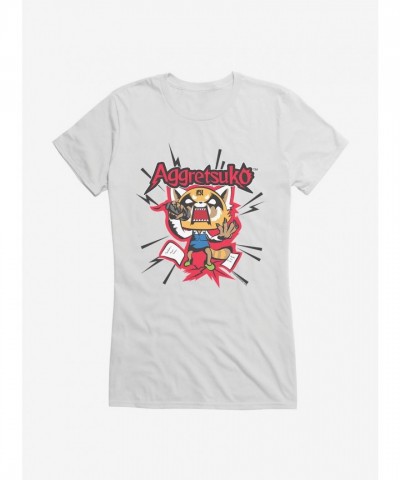 Aggretsuko Screaming Lyrics Tee for Girls