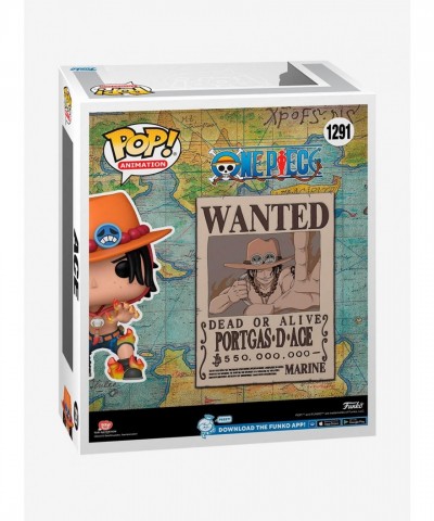 Funko One Piece Ace Wanted Poster Pop! Vinyl Figure, Exclusive Hot Topic Release