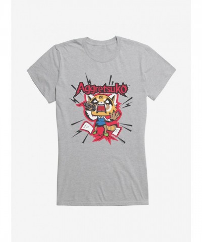 Aggretsuko Screaming Lyrics Tee for Girls