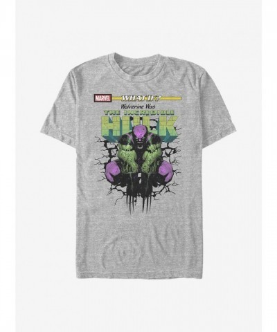 Marvel What If...? Hulkified Wolverine Unisex T-Shirt - Grey