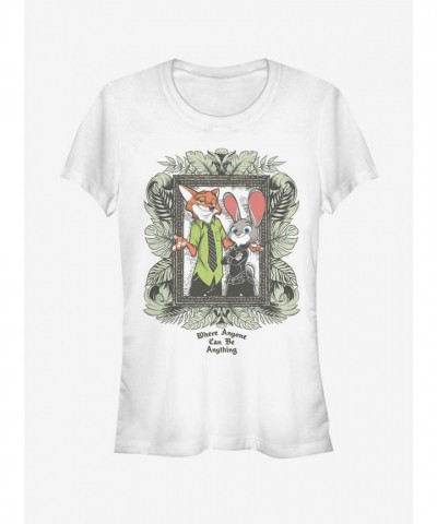 Disney Zootopia Girls Fitted T-Shirt - White