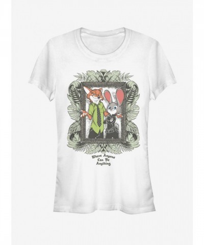 Disney Zootopia Girls Fitted T-Shirt - White