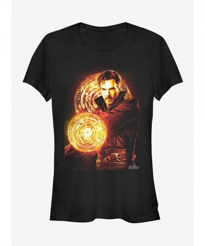 Marvel Avengers Infinity War Doctor Strange Graphic Tee - Black for Girls