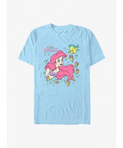 Disney's The Little Mermaid Ariel & Friends Blue Unisex T-Shirt