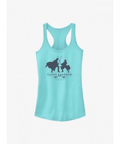 Star Wars Unfinished Business Obi-Wan Kenobi Girls Tank Top - Blue