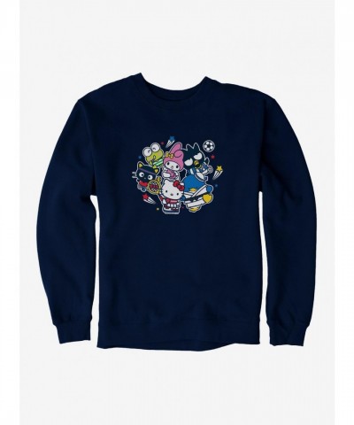 Hello Kitty Sporty Crewneck Sweatshirt for Men