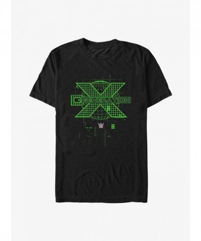 WWE D-Generation X Logo Men's Cotton T-Shirt - Black