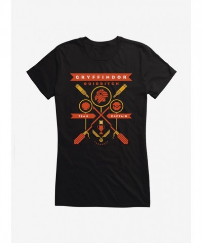 Harry Potter Gryffindor Quidditch Captain Tee for Girls