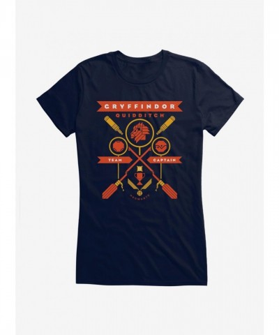 Harry Potter Gryffindor Quidditch Captain Tee for Girls