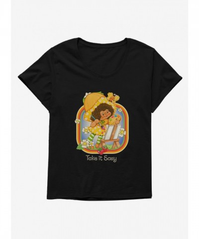 Strawberry Shortcake Orange Blossom Relaxed Fit Girls Plus Size Tee