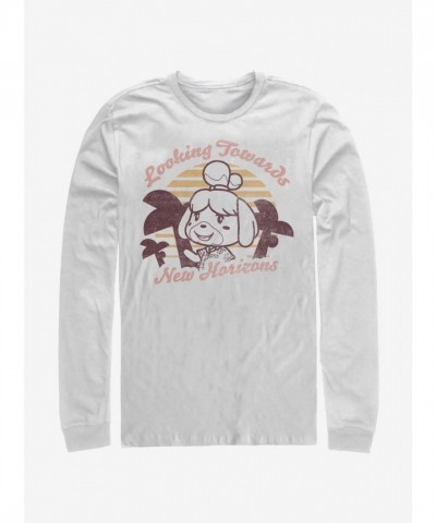 Animal Crossing New Horizons Men's White Long-Sleeve T-Shirt
