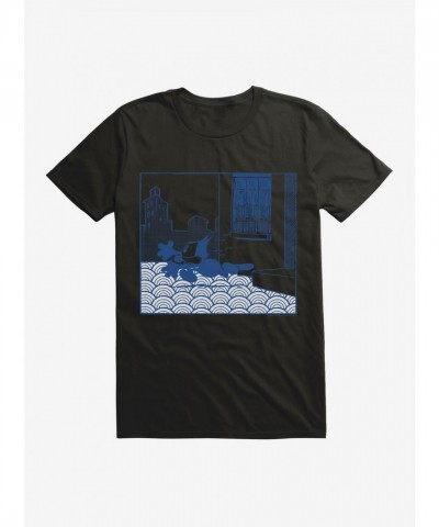 Felix The Cat T-Shirt for Men - Lightweight Cotton Storming Out Design