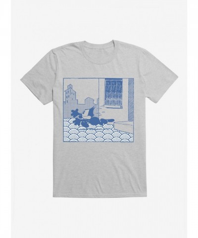 Felix The Cat T-Shirt for Men - Lightweight Cotton Storming Out Design