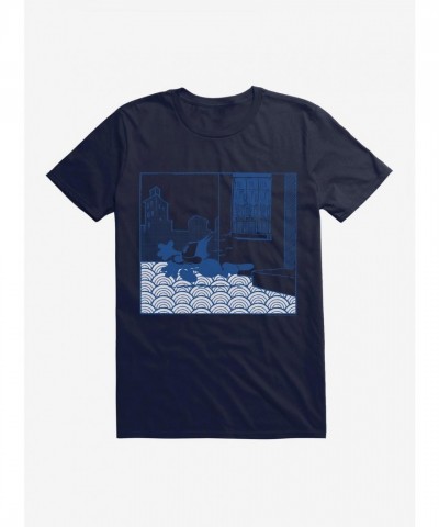 Felix The Cat T-Shirt for Men - Lightweight Cotton Storming Out Design