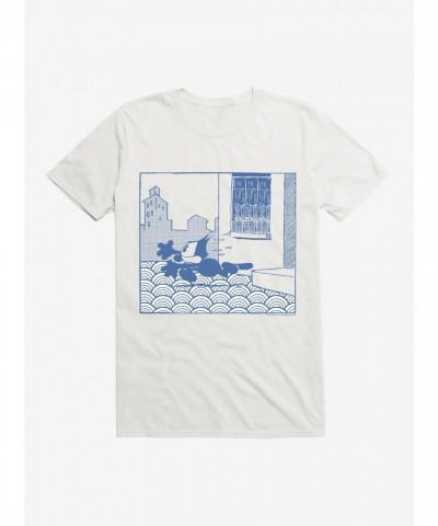 Felix The Cat T-Shirt for Men - Lightweight Cotton Storming Out Design