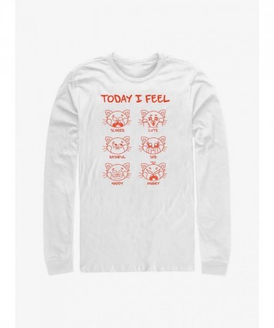 Disney Pixar Turning Red Comfortable Long Sleeve T-Shirt - Men's White