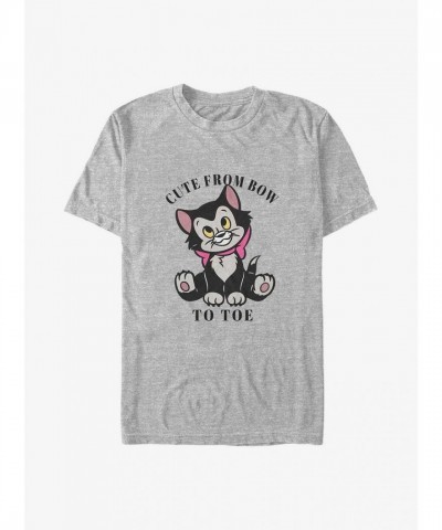 Disney Figaro Pinocchio Big & Tall T-Shirt - Grey Unisex