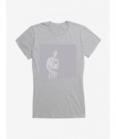Fifth Doctor Tee for Girls - Lightweight Cotton Junior Size