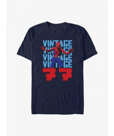 Marvel Retro '77 Spidey T-Shirt - Blue for Men