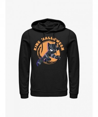 Marvel Black Panther King's Halloween Hoodie - Men's Black