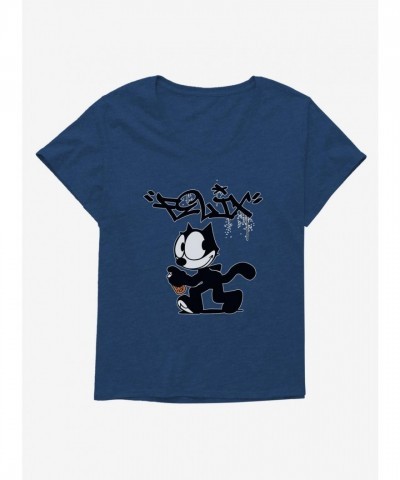 Felix The Cat Graphic Tee for Girls - Plus Size Cotton T-Shirt