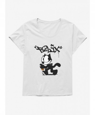 Felix The Cat Graphic Tee for Girls - Plus Size Cotton T-Shirt