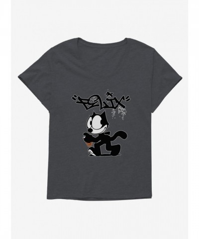 Felix The Cat Graphic Tee for Girls - Plus Size Cotton T-Shirt