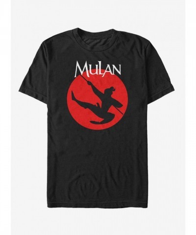 Disney Mulan Warrior Silhouette T-Shirt - Unisex Black