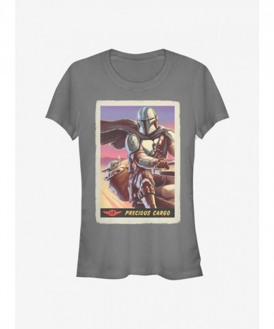Mandalorian Precious Cargo Girls T-Shirt in Grey - Lightweight Cotton