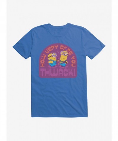 Minions Vintage How Dare You Unisex T-Shirt - Blue