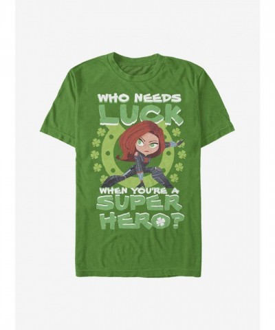 Marvel Superhero Black Widow Green T-Shirt for Men
