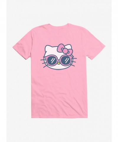 Hello Kitty Vacation-Themed Unisex T-Shirt with Sunglasses Graphic