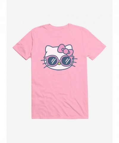 Hello Kitty Vacation-Themed Unisex T-Shirt with Sunglasses Graphic