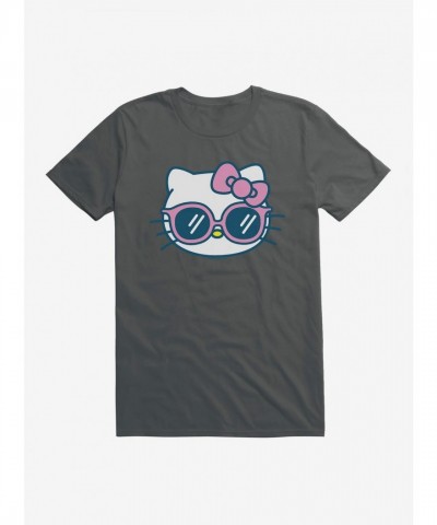 Hello Kitty Vacation-Themed Unisex T-Shirt with Sunglasses Graphic