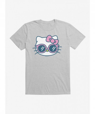 Hello Kitty Vacation-Themed Unisex T-Shirt with Sunglasses Graphic