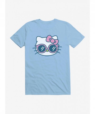 Hello Kitty Vacation-Themed Unisex T-Shirt with Sunglasses Graphic