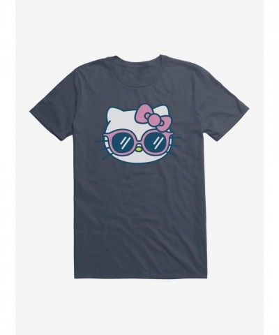 Hello Kitty Vacation-Themed Unisex T-Shirt with Sunglasses Graphic
