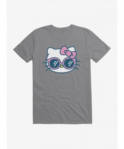 Hello Kitty Vacation-Themed Unisex T-Shirt with Sunglasses Graphic