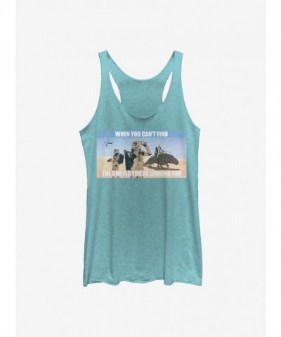 Star Wars Droids Themed Girls Tank Top - Blue