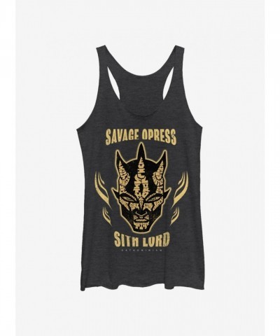 Star Wars Clone Wars Dathomirian Savage Girls Tank Top - Black