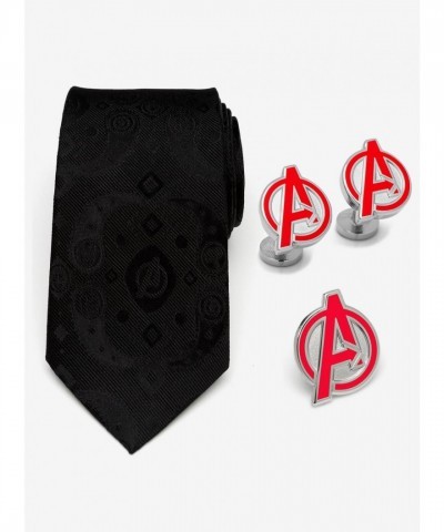 Marvel Avengers Silk Paisley Tie & Cufflinks Set for Men