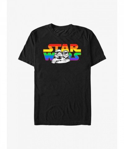 Star Wars Unisex Black Storm Trooper Pride T-Shirt