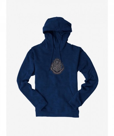 Harry Potter Grayscale Hogwarts Crest Unisex Hoodie